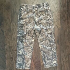 Hollister Camouflage Cargo Pants - Gray and Brown